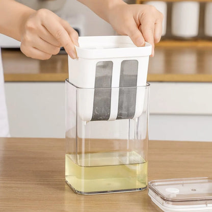 Multifunctional yogurt filter with a fine mesh strainer
