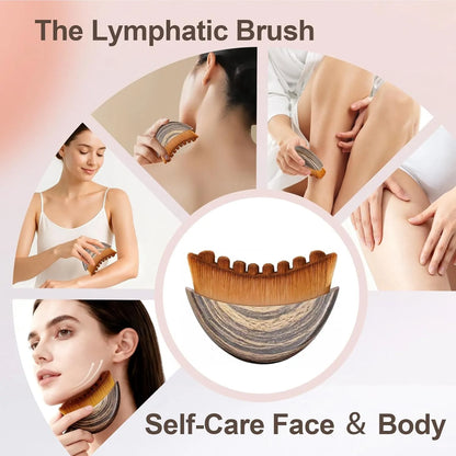 Lymphatic contour face brush