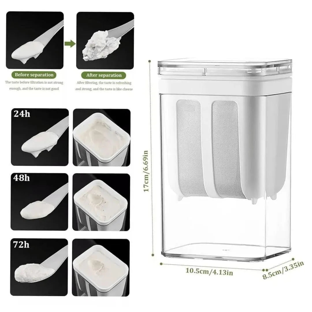 Multifunctional yogurt filter with a fine mesh strainer