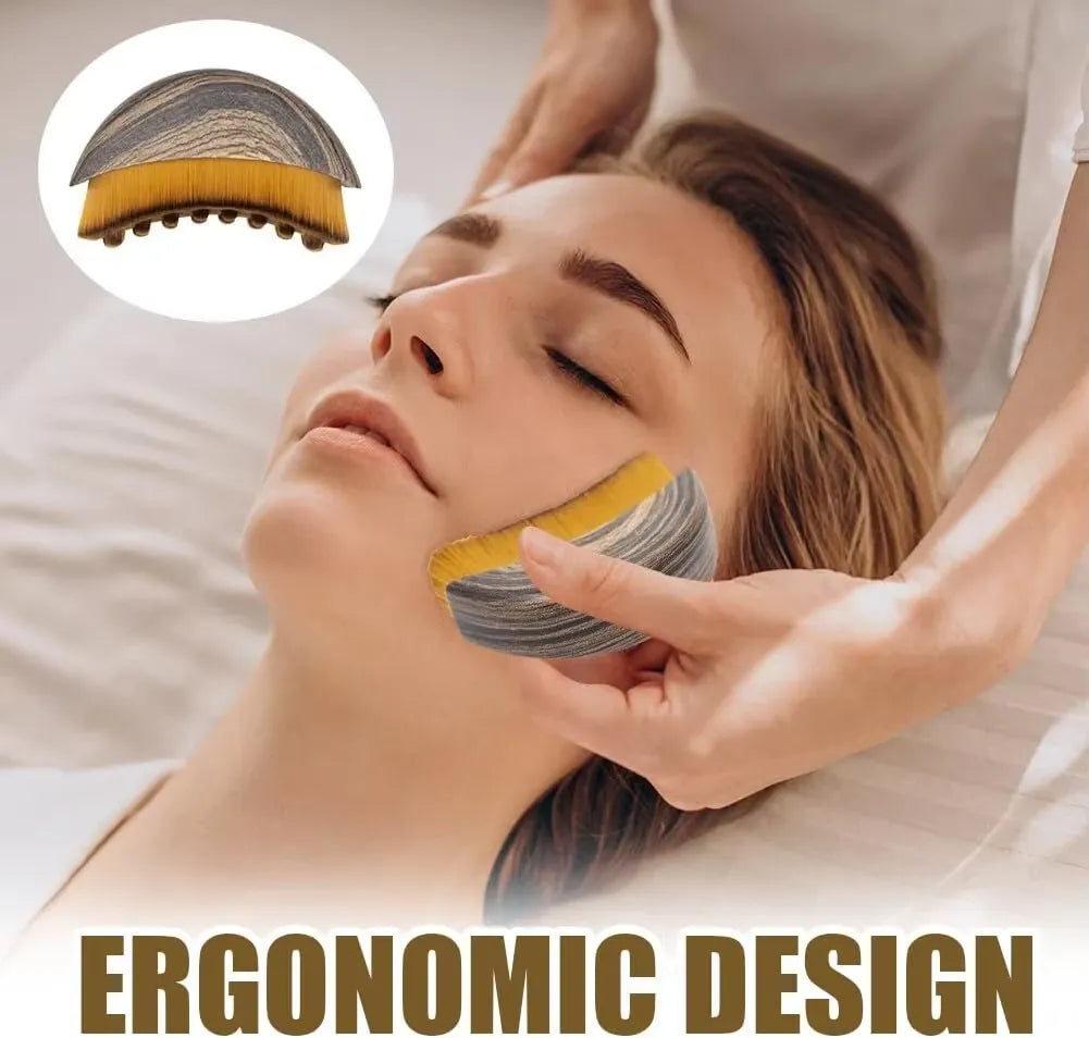 Lymphatic contour face brush
