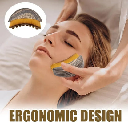 Lymphatic contour face brush