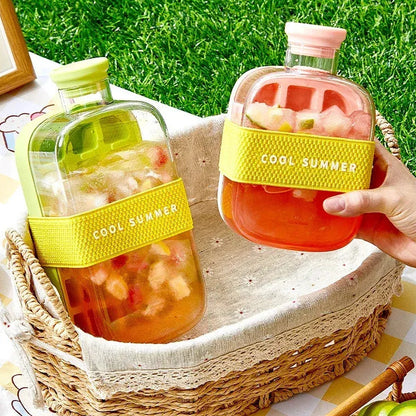 2-in-1 Ice Cube Tray Water Bottle 500ml | Starcore