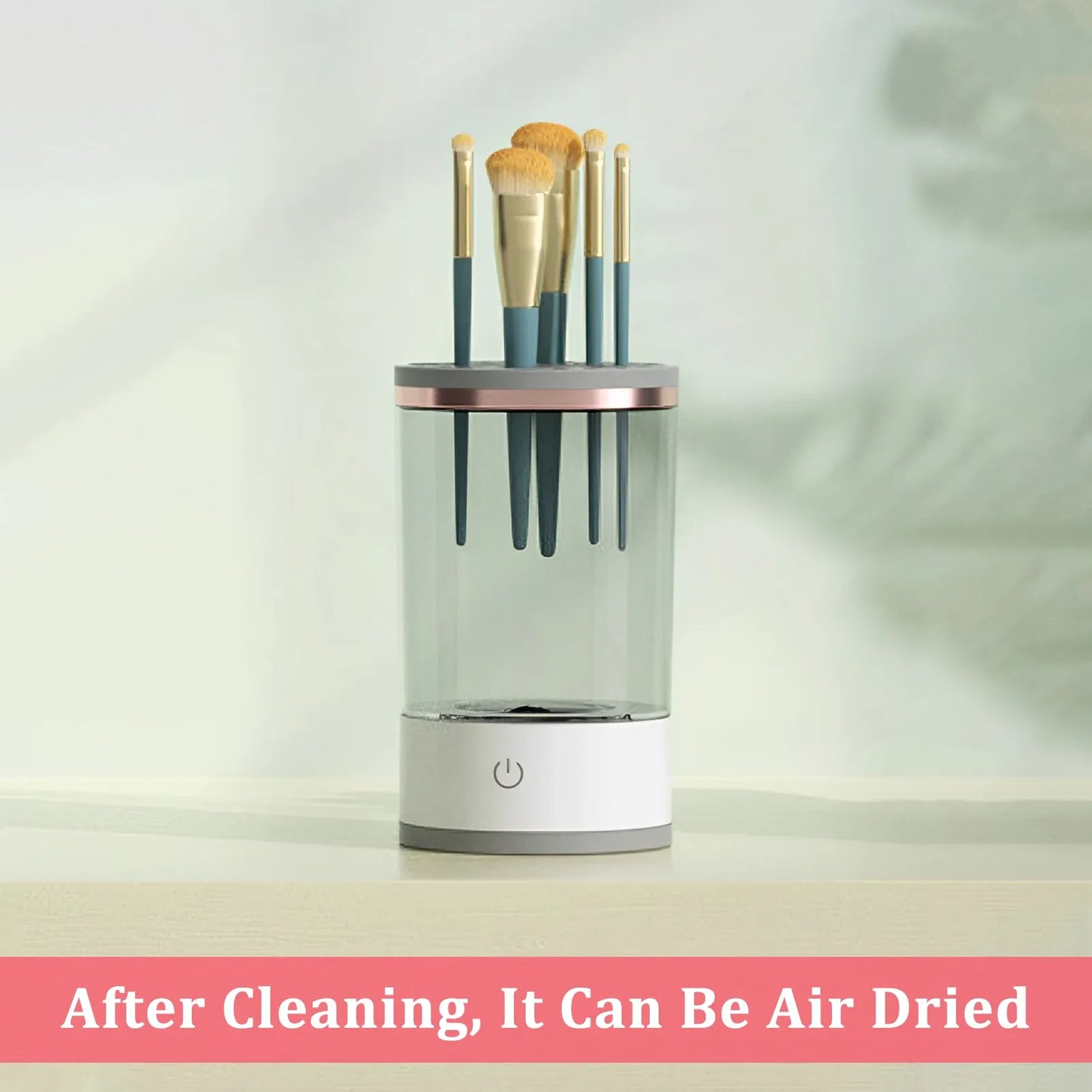 New silicone electric cosmetic brush cleaner makeup brush