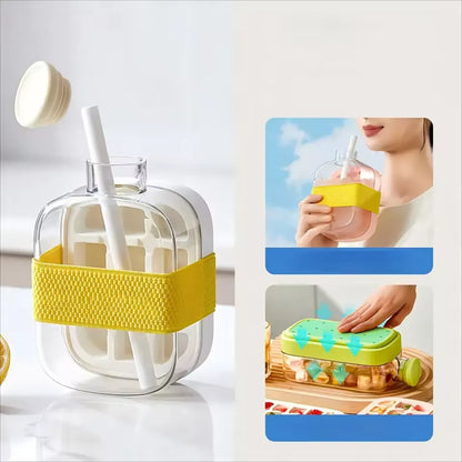 2-in-1 Ice Cube Tray Water Bottle 500ml | Starcore