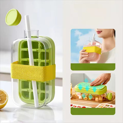 2-in-1 Ice Cube Tray Water Bottle 500ml | Starcore