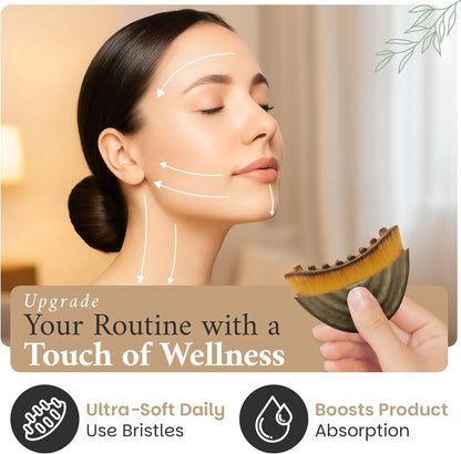 Lymphatic contour face brush