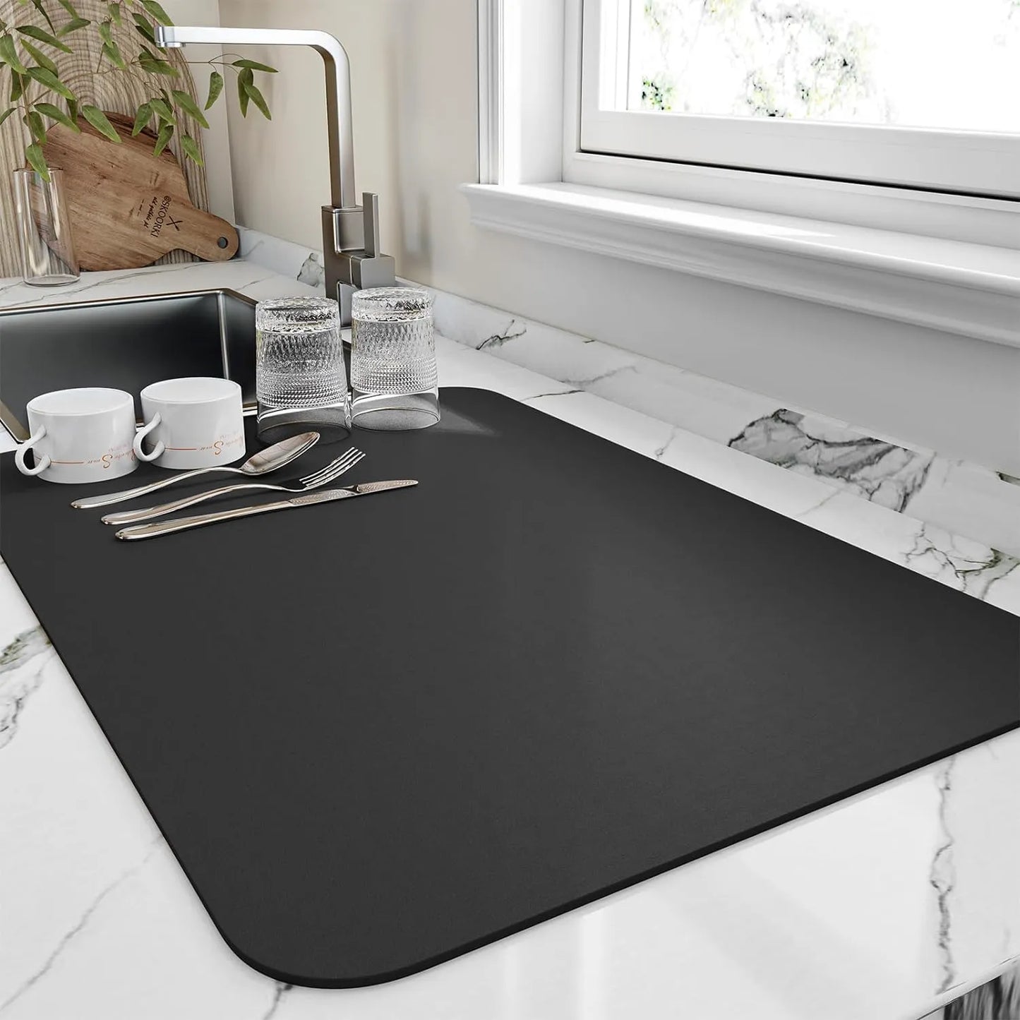 Drying mat for Kitchen, Water Absorbent Mat (PACK OF 2)