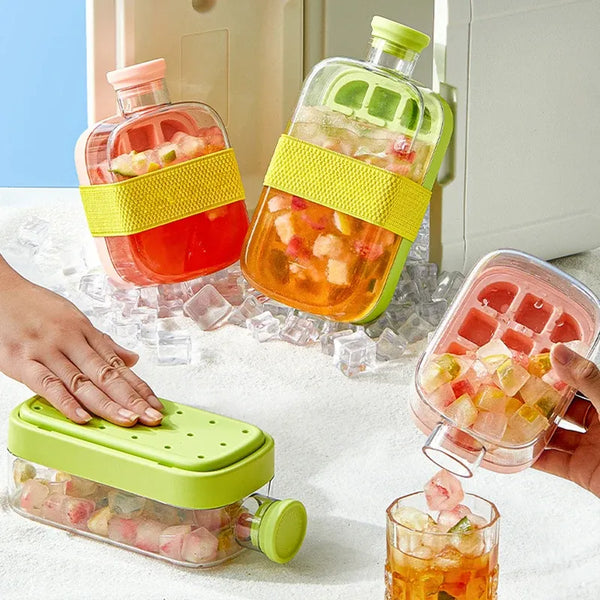 2-in-1 Ice Cube Tray Water Bottle 500ml | Starcore