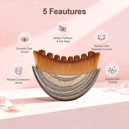 Lymphatic contour face brush