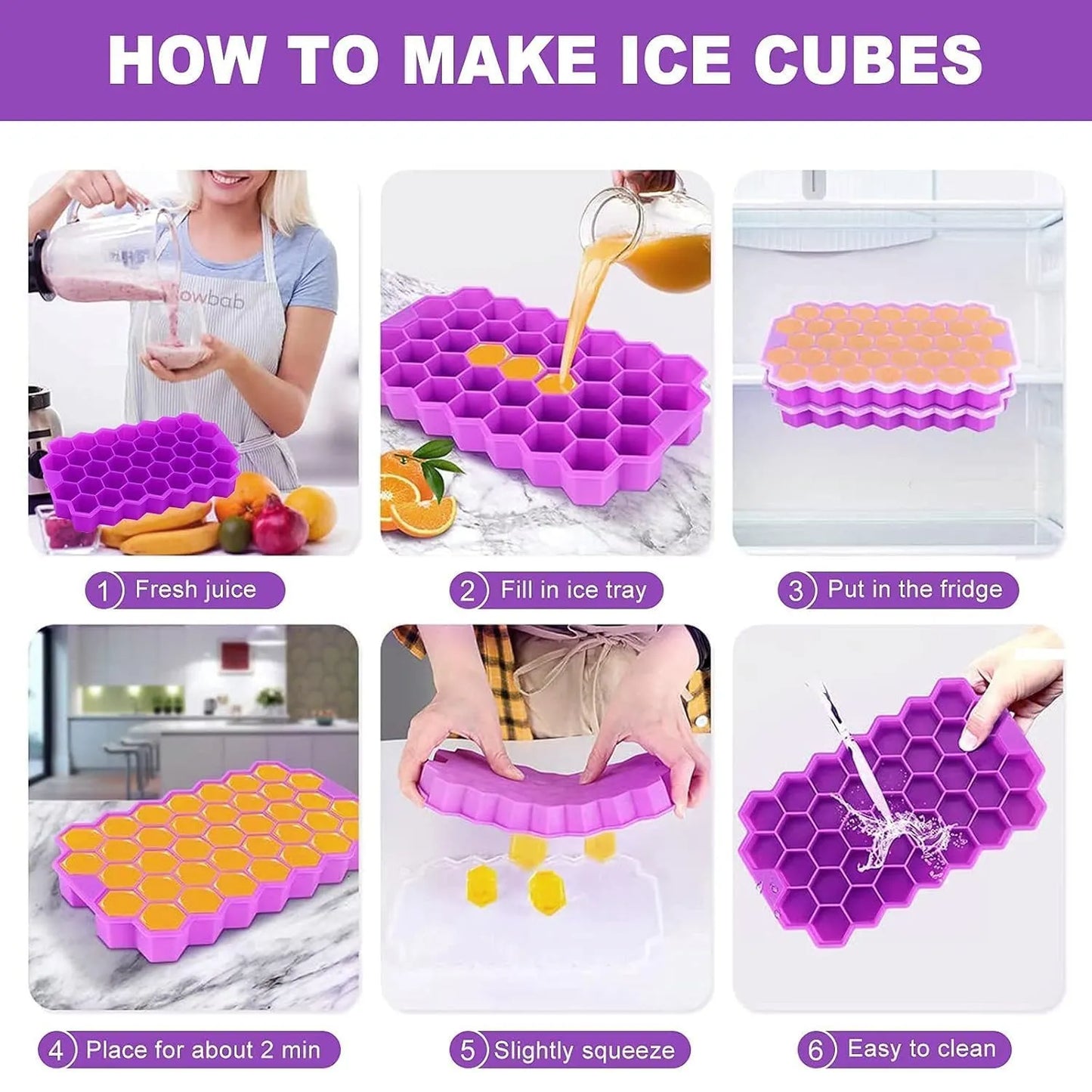 HONEYCOMB ICE TRAY (Pack of 2)