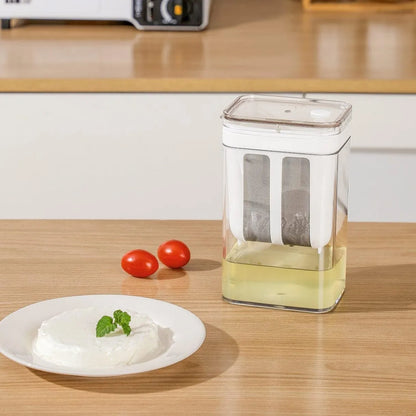 Multifunctional yogurt filter with a fine mesh strainer