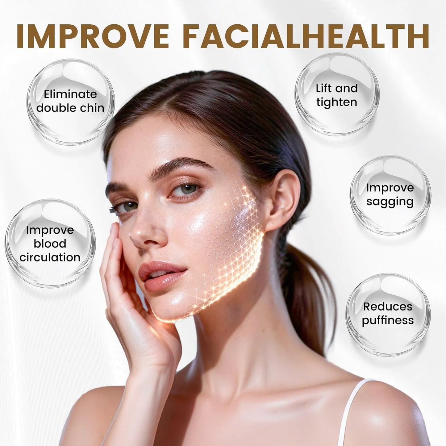 Lymphatic contour face brush