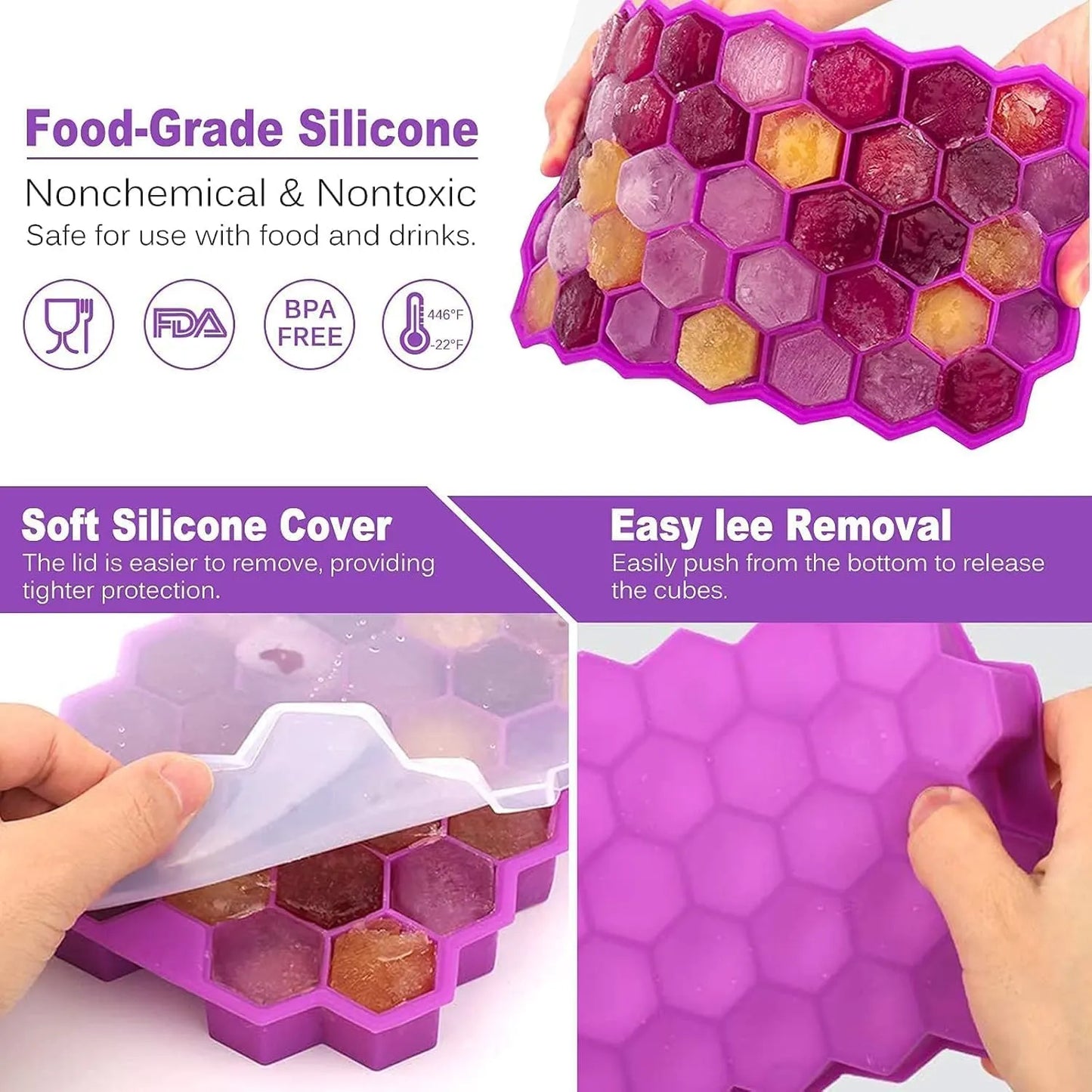 HONEYCOMB ICE TRAY (Pack of 2)