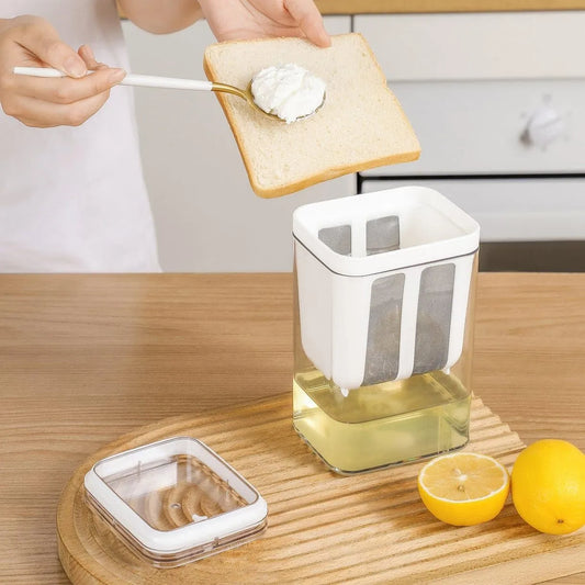 Multifunctional yogurt filter with a fine mesh strainer