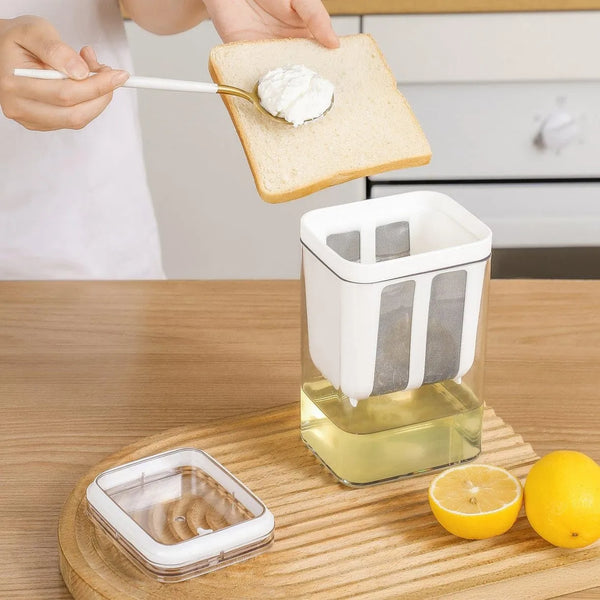 Multifunctional yogurt filter with a fine mesh strainer